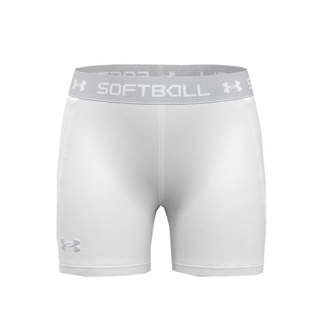 Under Armour Heatgear Black Logo Compression Shorts Small Volleyball  Spandex 3”