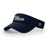 Visor w/players number (Tri City Titans Tournament Apparel)