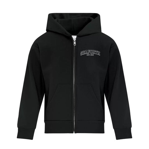 Cotton Full Zip Hoodie - Youth (Seaforth-Embroidered Logo) *Multiple Colors Available