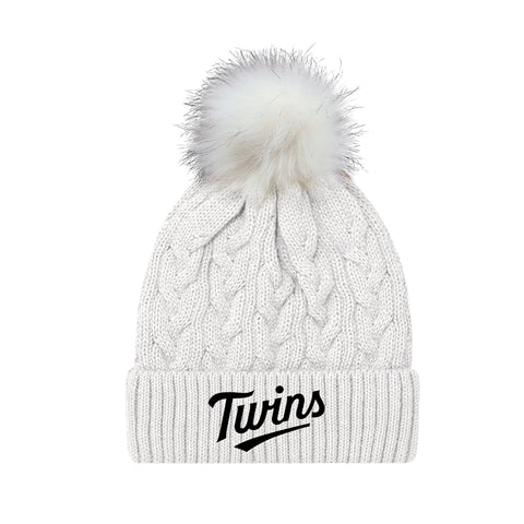 Ladies Faux Fur Pom Pom Toque (North Shore Twins)