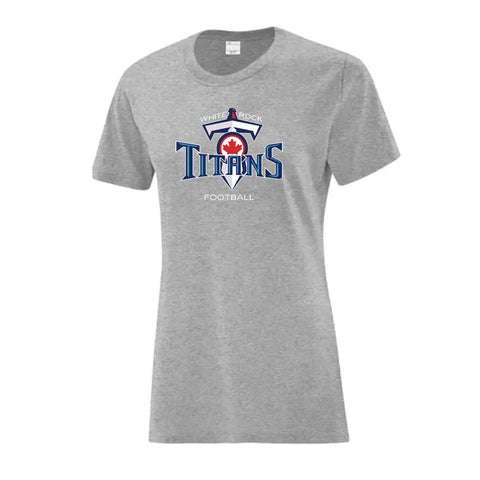 Short Sleeve T-Shirt - Ladies (White Rock Titans Football)