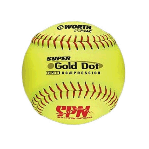 Worth SPN Gold Dot Softball