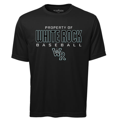 Dri Fit T-Shirt - Black (White Rock Baseball) - Available in Youth & Adult Sizing