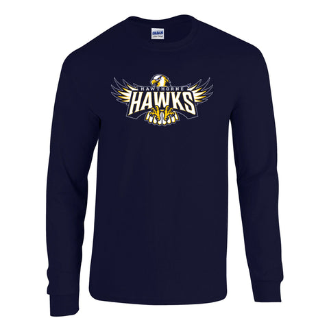 Gildan Long Sleeve T-Shirt (Hawthorne Hawks)